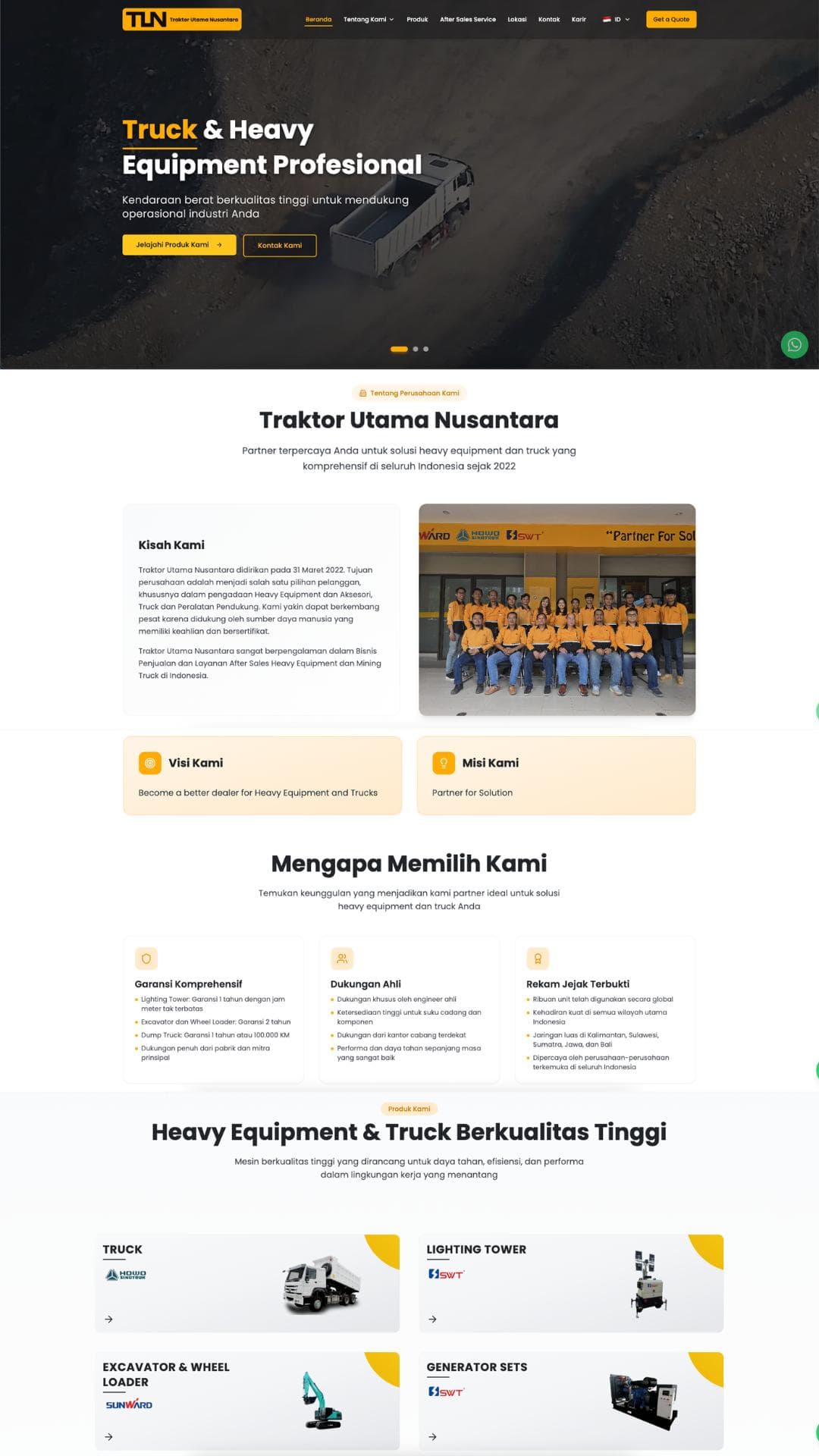Preview website bisnis Passa Digital